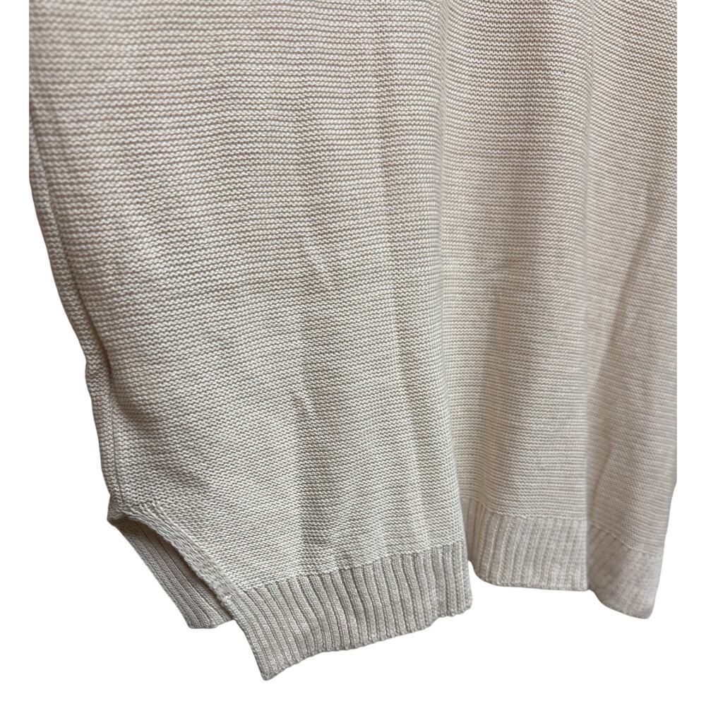 Cupshe V Neck Knit Sweater Beige Oversized Lightweight XL NWT - Picture 4 of 8